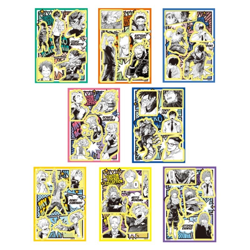 [Pre-order] Jump Characters Store  x "My Hero Academia" Custom Sticker Collection Vol. 2 - Random 1 pack (1 random designs included)